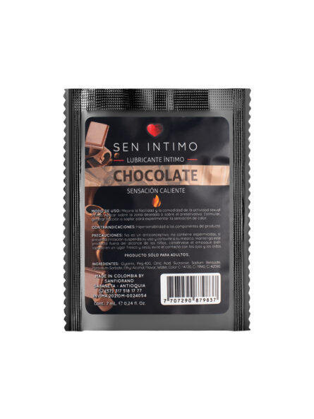 Lubricante caliente sachet chocolate x7ml